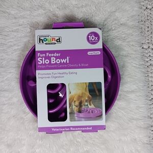 NWT Outward Hound Purple Slo Feeder Bowl